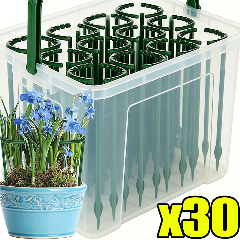 Plant Parent Tools - 30-1 Peças Suporte de Plástico Semicircular