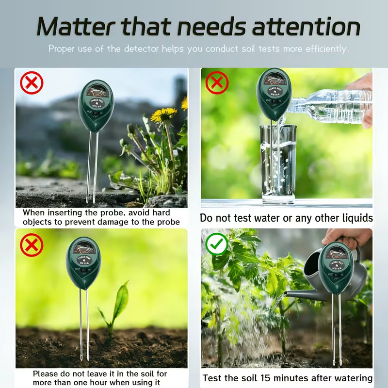 Medidor de Solo 3 em 1 (Medido - Plant Parent Tools avaliação e preço